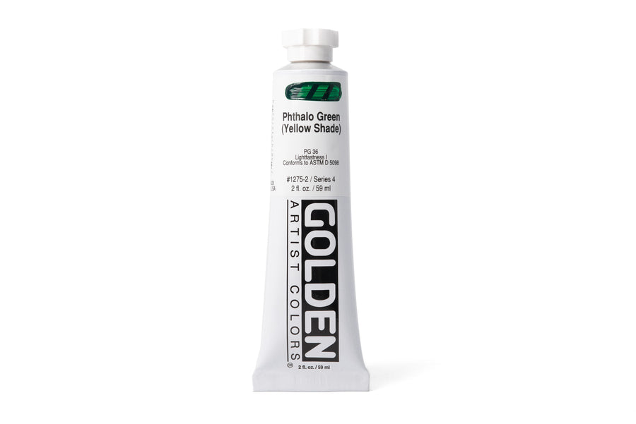Golden Heavy Body Acrylics, Phthalo Green (Yellow Shade)