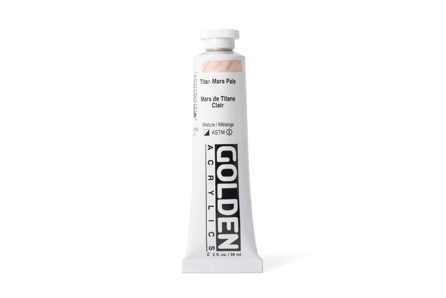 Golden Heavy Body Acrylics, Titan Mars Pale, 2 oz. Tube