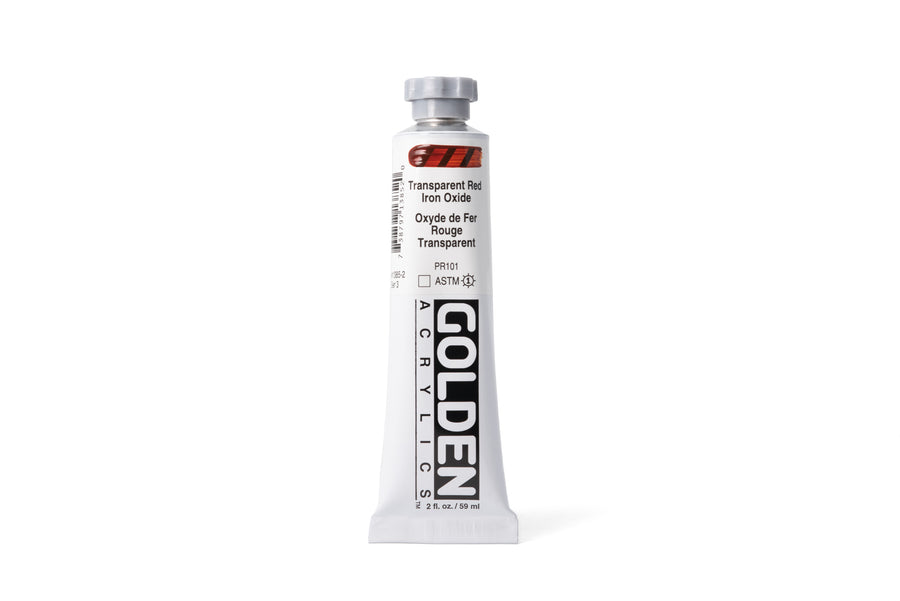 Golden Heavy Body Acrylics, Transparent Red Iron Oxide