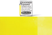 Schmincke - Akademie Watercolor Half Pan, #222 Light Lemon Yellow - St. Louis Art Supply