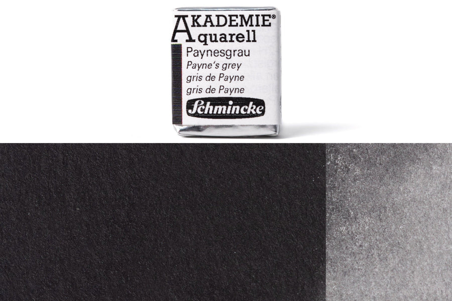 Schmincke - Akademie Watercolor Half Pan, #770 Payne's Grey - St. Louis Art Supply