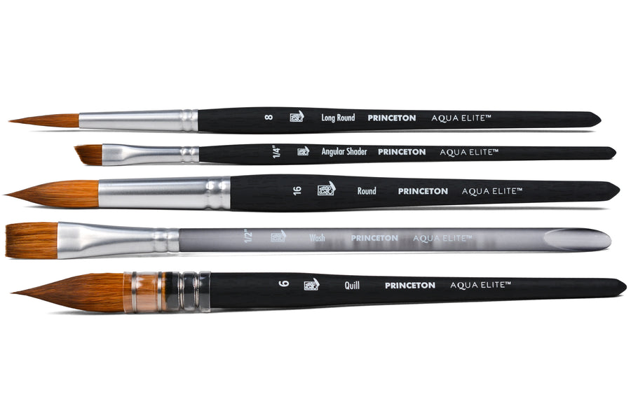 Aqua Elite Synthetic Sable Brushes