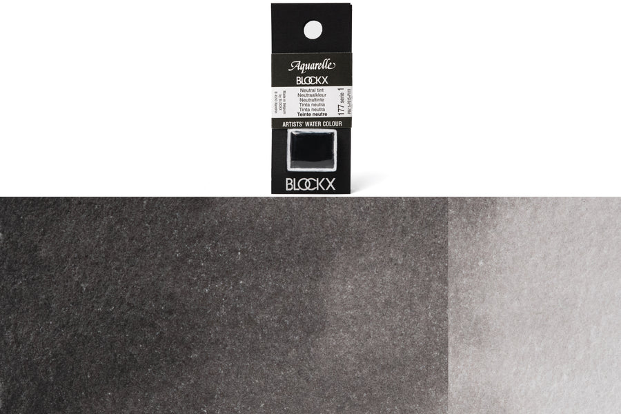 Blockx - Blockx Watercolor Half Pan, #177 Neutral Tint - St. Louis Art Supply