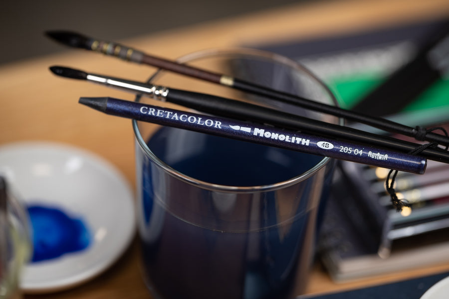 Aqua Monolith Water-Soluble Pencil, 4B