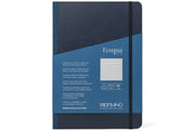 Ecoqua Plus Clothbound Notebook, A5 Dot Grid, Navy