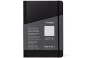 Ecoqua Plus Clothbound Notebook, A5 Lined, Black