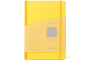Ecoqua Plus Clothbound Notebook, A5 Lined, Yellow