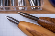 Bullet Pen Holder, Olive Wood, with Leonardt #30 Nib