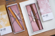 Curve Pen Holder, Olive Wood, with Leonardt #30 Nib