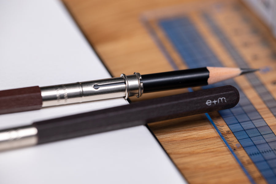 Peanpole Wooden Pencil Extender, Black