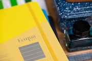 Ecoqua Plus Clothbound Notebook, A5 Dot Grid, Yellow