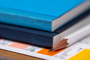 Ecoqua Plus Clothbound Notebook, A5 Dot Grid, Navy