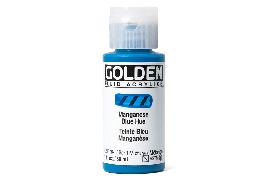 Golden - Golden Fluid Acrylics, Manganese Blue Hue - St. Louis Art Supply