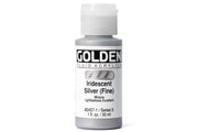 Golden - Golden Fluid Acrylics, Iridescent Silver (Fine) - St. Louis Art Supply