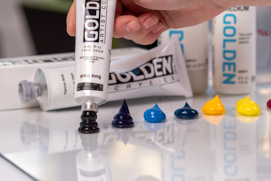 Golden Heavy Body Acrylics, Titanium White, 2 oz. Tube