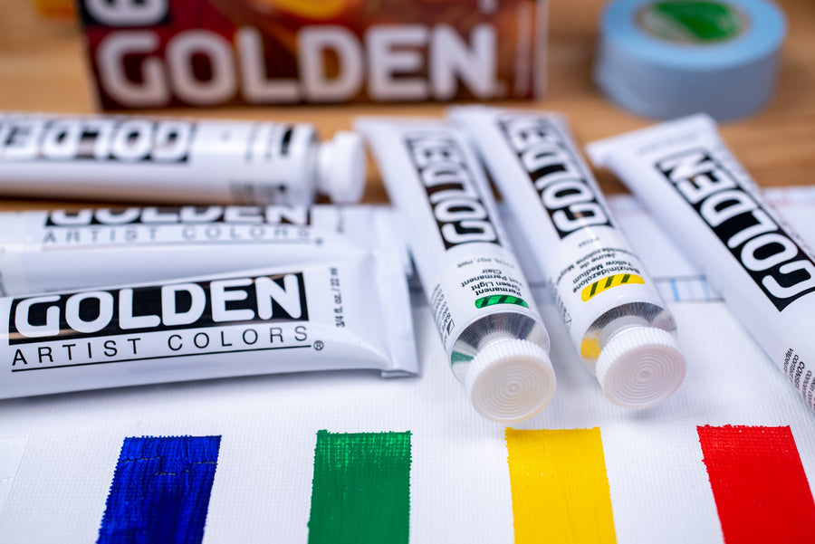 Golden Heavy Body Acrylics, Mixing Set of 12