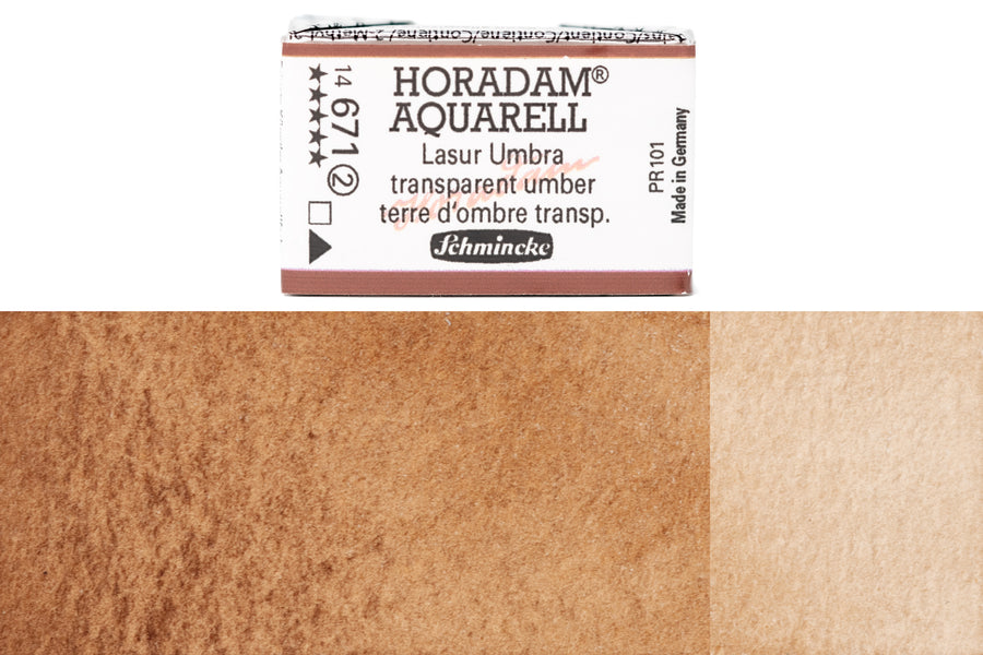 Schmincke - Horadam Watercolor Full Pan, #671 Transparent Umber - St. Louis Art Supply