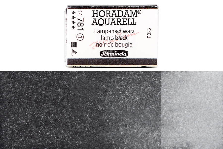 Schmincke - Horadam Watercolor Full Pan, #781 Lamp Black - St. Louis Art Supply