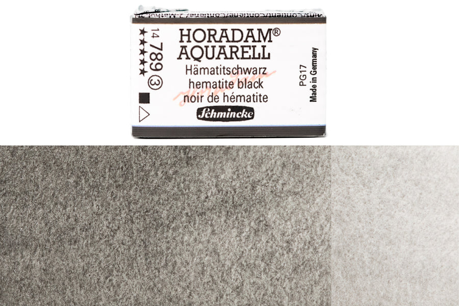 Schmincke - Horadam Watercolor Full Pan, #789 Hematite Black - St. Louis Art Supply