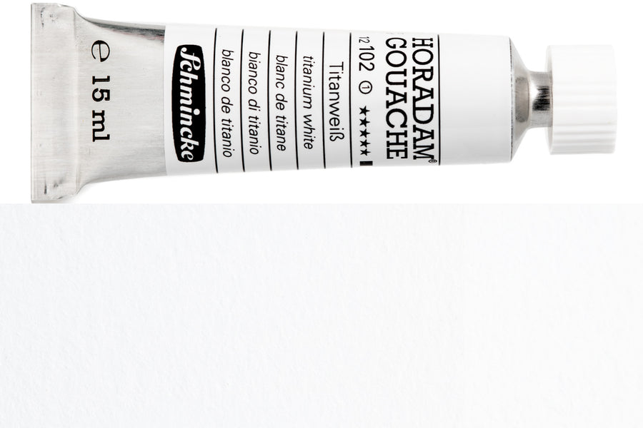 Schmincke - Horadam Gouache, 15 mL, #102 Titanium White - St. Louis Art Supply