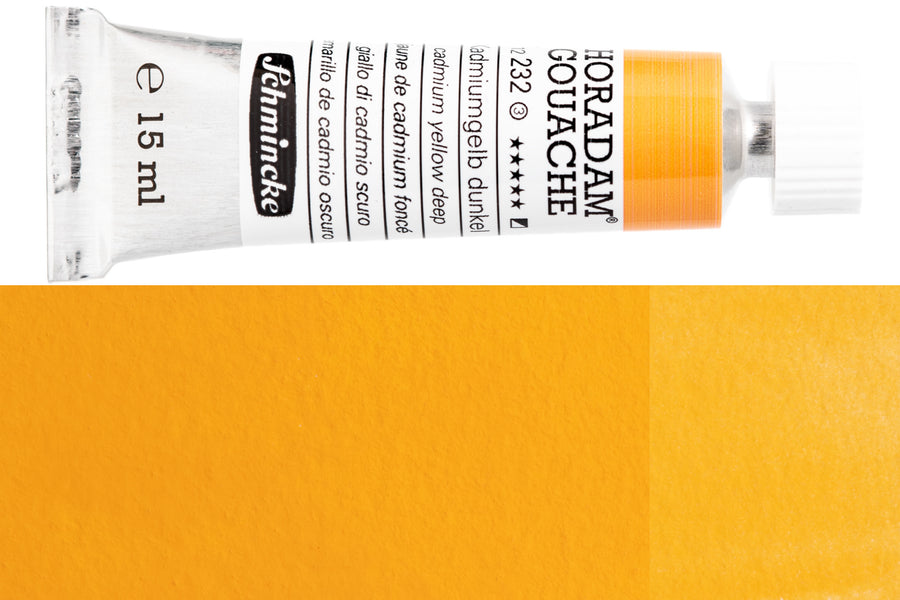 Schmincke - Horadam Gouache, 15 mL, #232 Cadmium Yellow Deep - St. Louis Art Supply