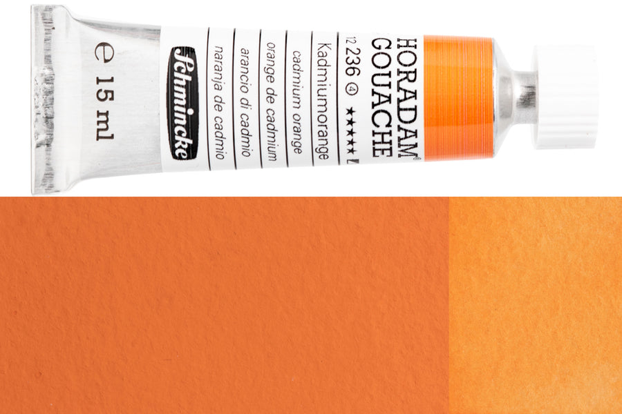 Schmincke - Horadam Gouache, 15 mL, #236 Cadmium Orange - St. Louis Art Supply