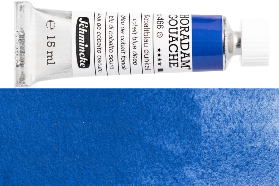 Schmincke - Horadam Gouache, 15 mL, #466 Cobalt Blue Deep - St. Louis Art Supply