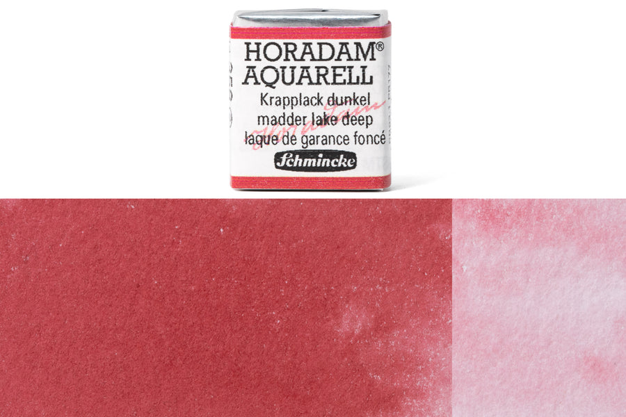 Schmincke - Horadam Watercolor Half Pan, #358 Madder Lake Deep - St. Louis Art Supply