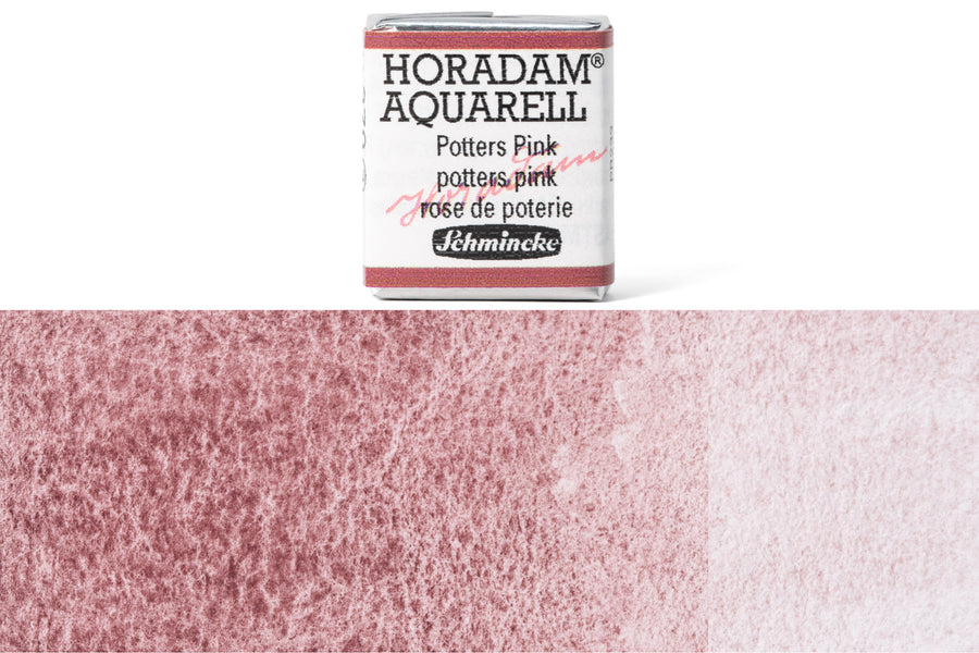 Schmincke - Horadam Watercolor Half Pan, #370 Potter's Pink - St. Louis Art Supply