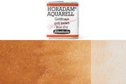 Schmincke - Horadam Watercolor Half Pan, #654 Gold Brown - St. Louis Art Supply