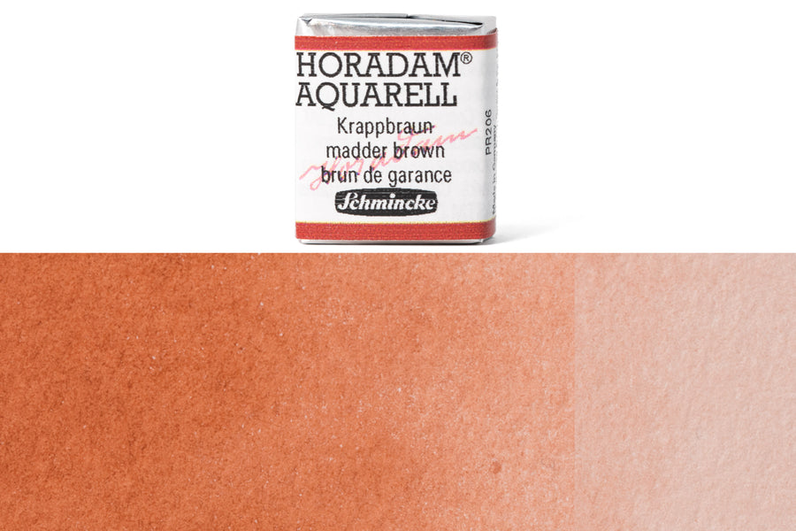 Schmincke - Horadam Watercolor Half Pan, #670 Madder Brown - St. Louis Art Supply