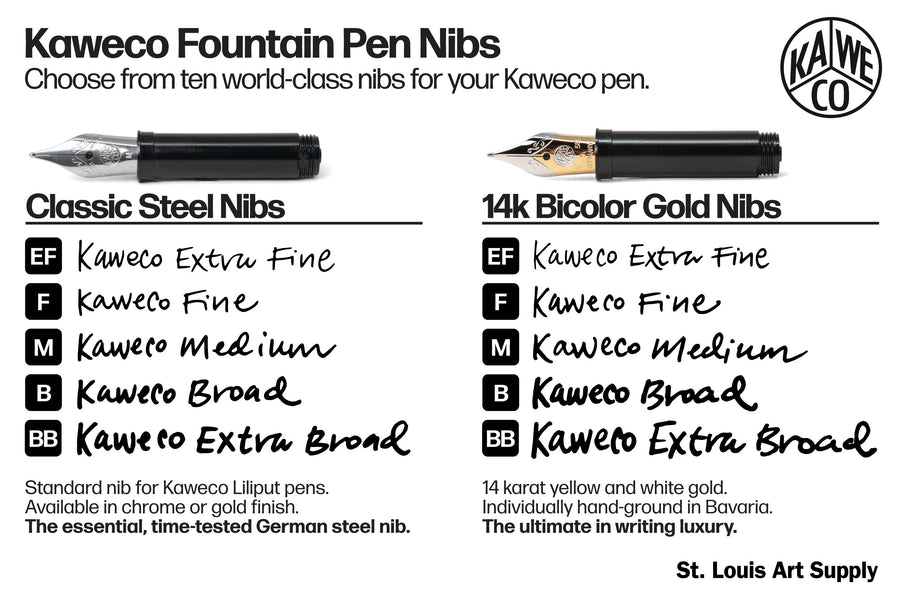 Kaweco - Liliput Pocket Fountain Pen, Black - St. Louis Art Supply