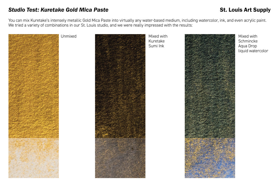 Kuretake - Gold Mica Paste, 30 g - St. Louis Art Supply