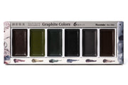 Kuretake - Gansai Tambi Graphite Colors, Set of 6 - St. Louis Art Supply