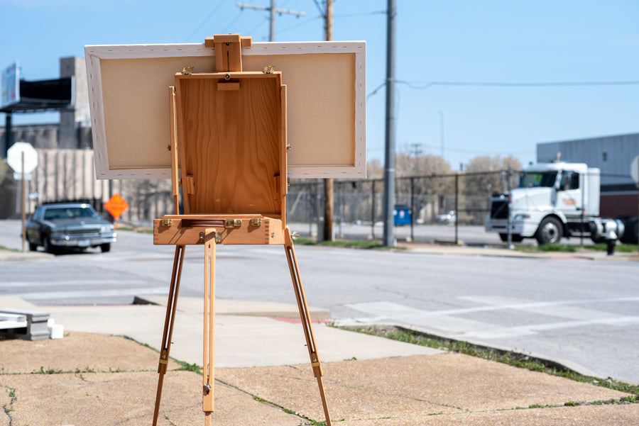 Oiled Beechwood Sketchbox Easel