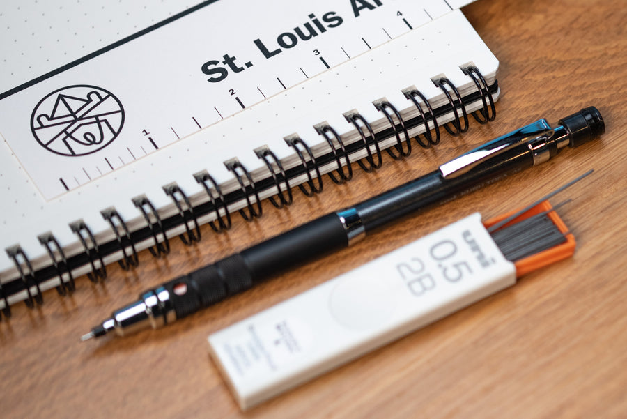 Mitsubishi Pencil Co. - Uni Kuru Toga Mechanical Pencil, 0.5 mm, Black with Metal Grip - St. Louis Art Supply