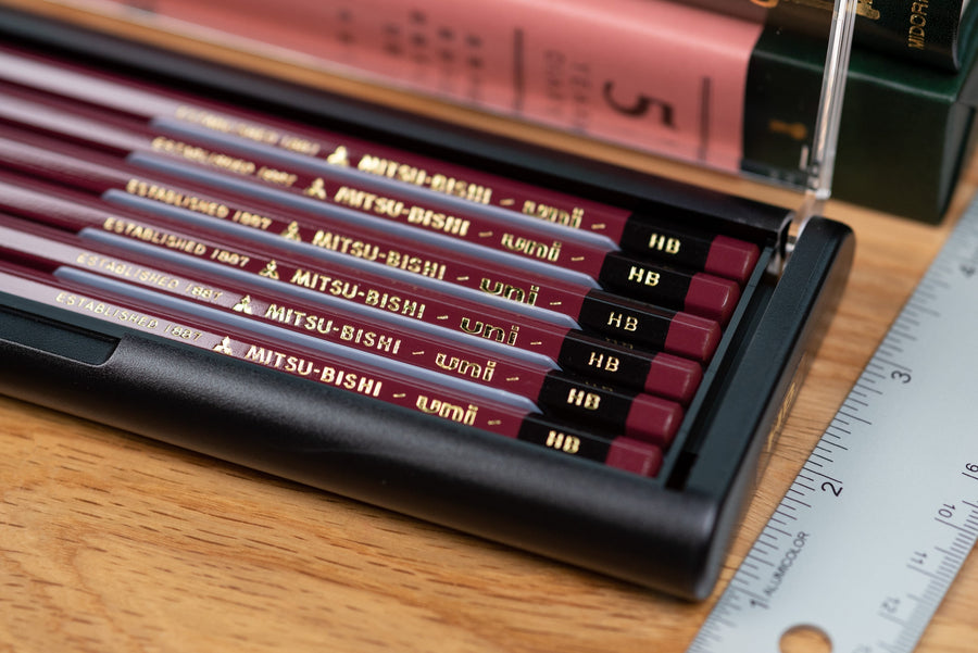 Mitsubishi Pencil Co. - Uni Pencil, 2B, Set of 12 with Eraser - St. Louis Art Supply