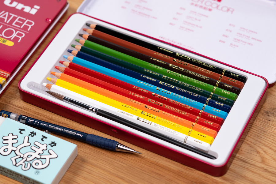 Mitsubishi Pencil Co. - Uni Watercolor Pencils, Set of 12 - St. Louis Art Supply