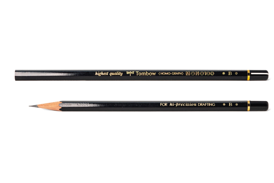 Tombow - MONO 100 Pencil, B, Set of 12 - St. Louis Art Supply