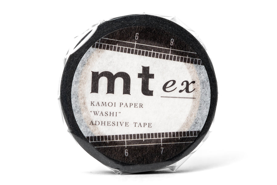 mt - mt Washi Tape, Ruler (Slim Black) - St. Louis Art Supply