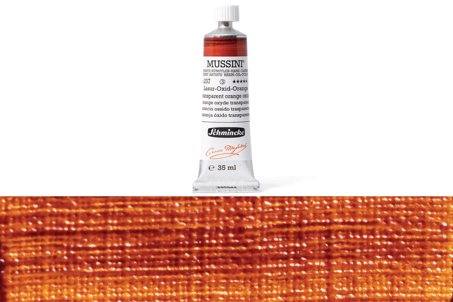 Schmincke - Mussini Oil Colors, 35 mL, #237 Transparent Orange Oxide - St. Louis Art Supply