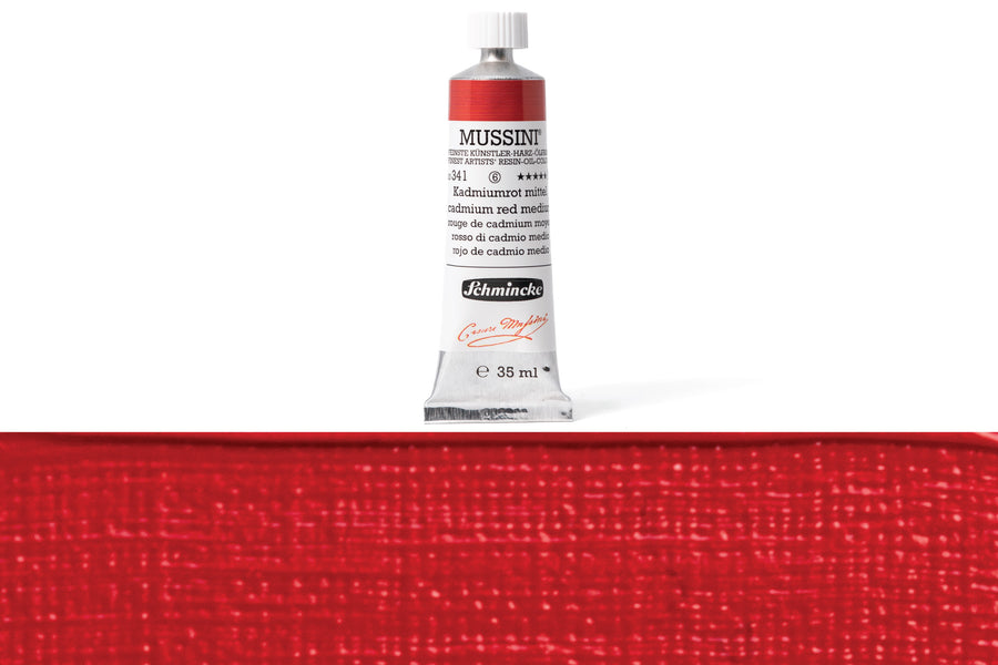 Schmincke - Mussini Oil Colors, 35 mL, #341 Cadmium Red Medium - St. Louis Art Supply
