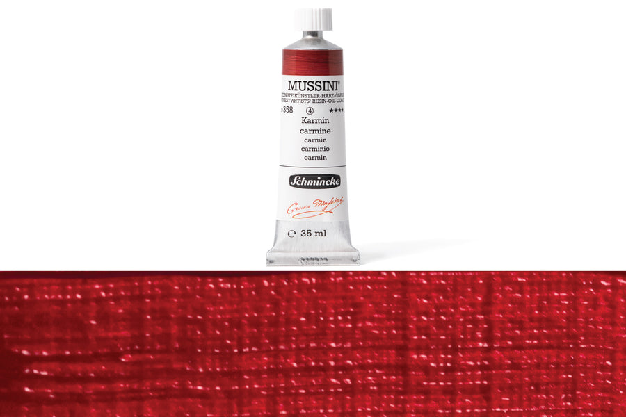Schmincke - Mussini Oil Colors, 35 mL, #358 Carmine - St. Louis Art Supply
