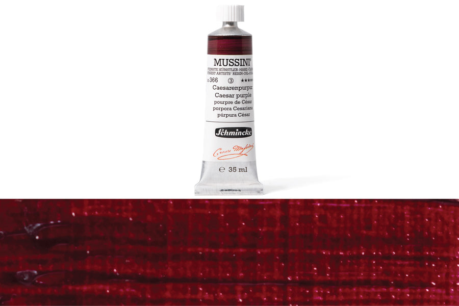 Schmincke - Mussini Oil Colors, 35 mL, #366 Caesar Purple - St. Louis Art Supply
