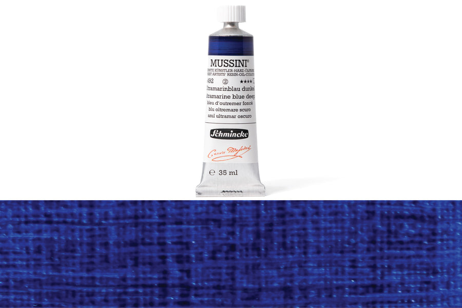 Schmincke - Mussini Oil Colors, 35 mL, #492 Ultramarine Blue Deep - St. Louis Art Supply