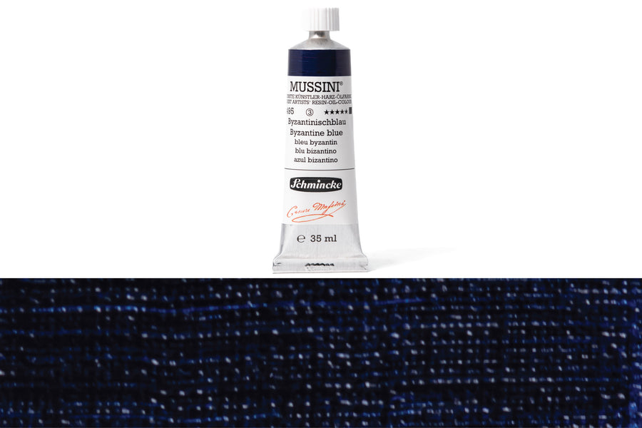 Schmincke - Mussini Oil Colors, 35 mL, #495 Byzantine Blue - St. Louis Art Supply