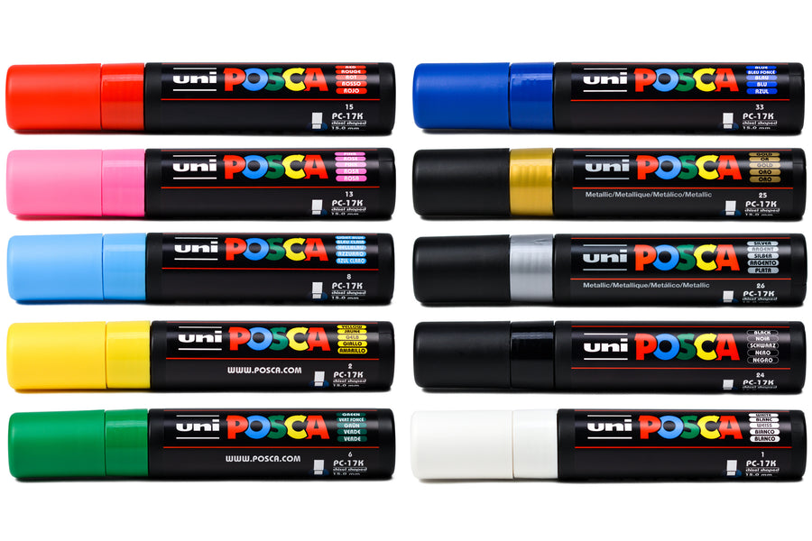 Uni POSCA Paint Marker, Extra Broad Rectangular Tip (PC-17K)