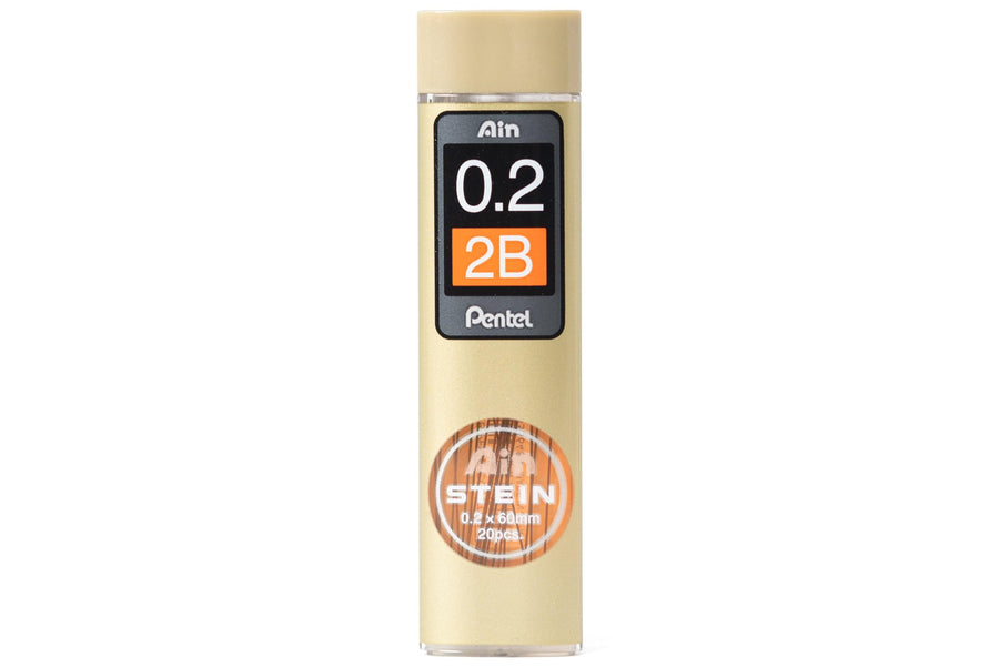 Pentel - Ain STEIN Mechanical Pencil Leads, 0.2 mm, 2B - St. Louis Art Supply