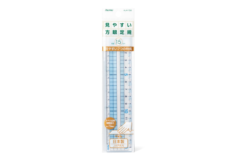 Raymay - Raymay Grid Ruler, 15 cm - St. Louis Art Supply