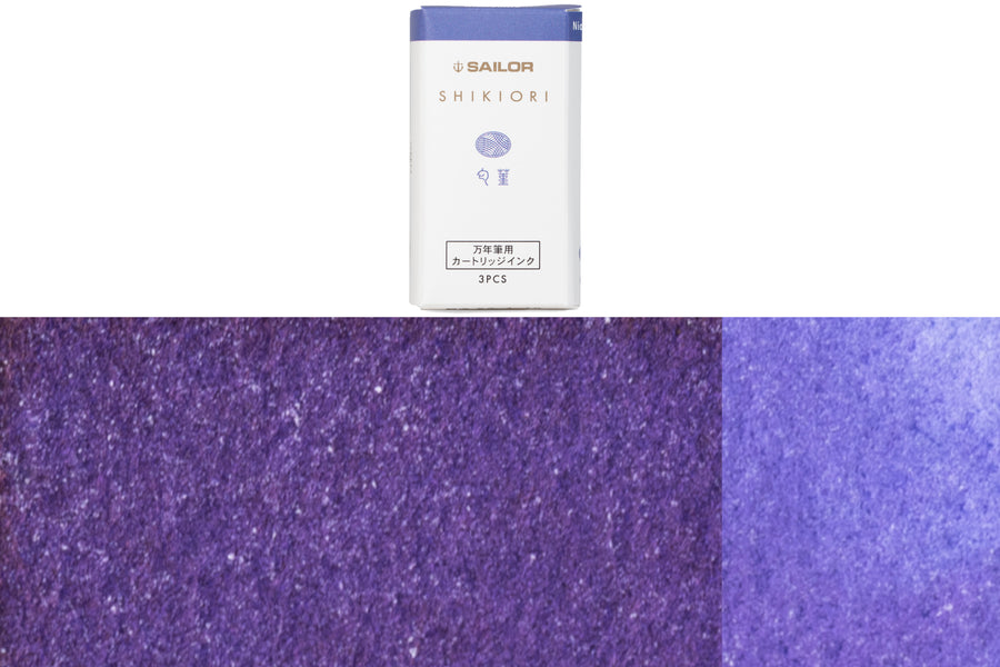 Shikiori Fountain Pen Ink Cartridges, #203 Nioisumire (Sweet Violet)